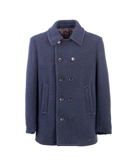 Shop ETRO  Giaccone: Etro cappotto doppiopetto strutturato.
Giubbotto midi doppiopetto in misto lana strutturata, realizzata con motivo spinato e caratterizzata da una fodera interna microcravatteria.
Esterno: 73% lana, 23% poliammide, 3% acrilico, 1% poliestere.
Interno: 50% cupro, 50% viscosa.
Maniche: 52% viscosa, 48% acetato.
Vestibilità regular.
Chiusura doppiopetto.
Tasche trasversali a filetto.
Spacco posteriore.
Made in Tunisia.. 1S375 0041-0200
